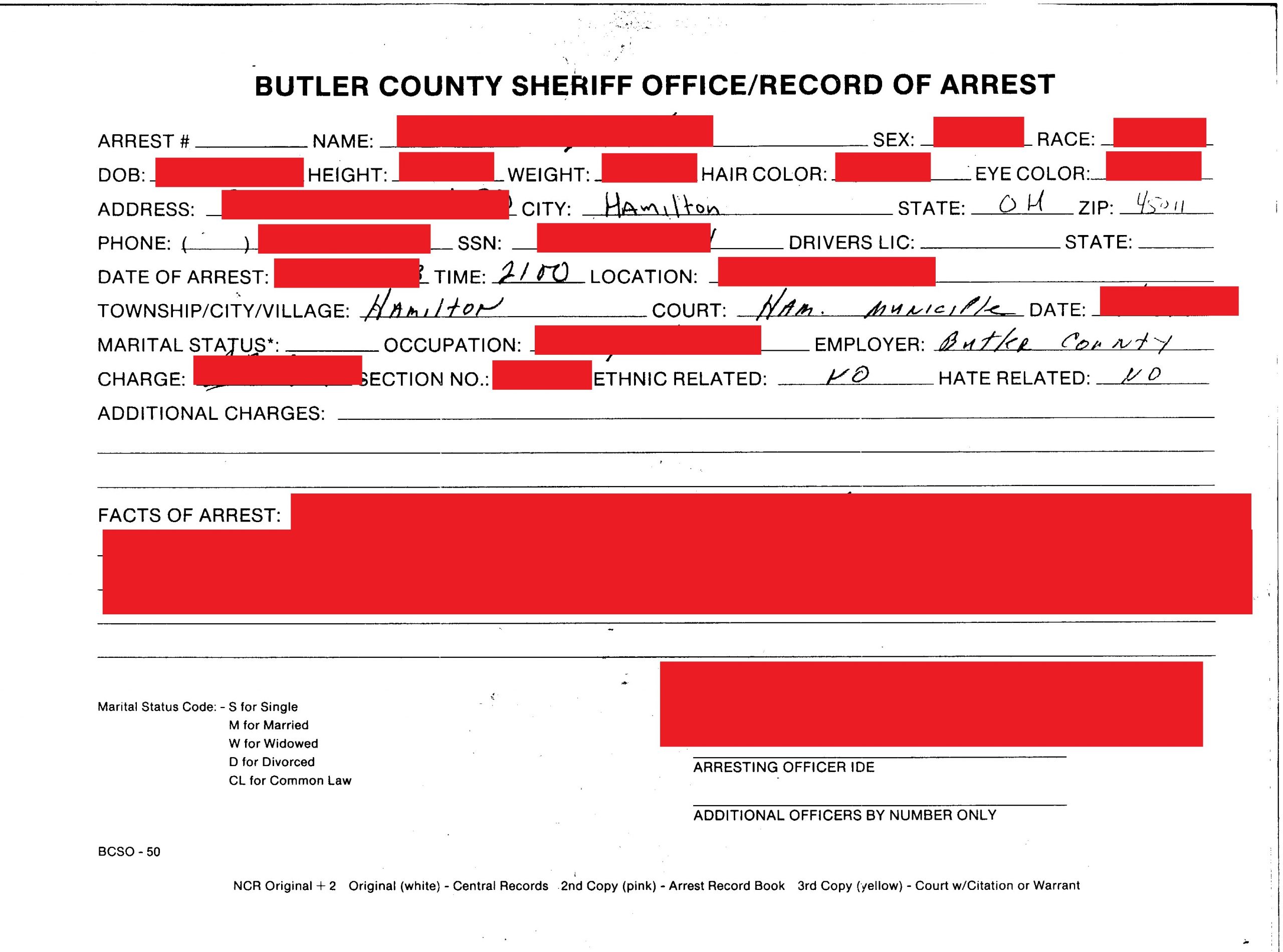 Arrest Record 
