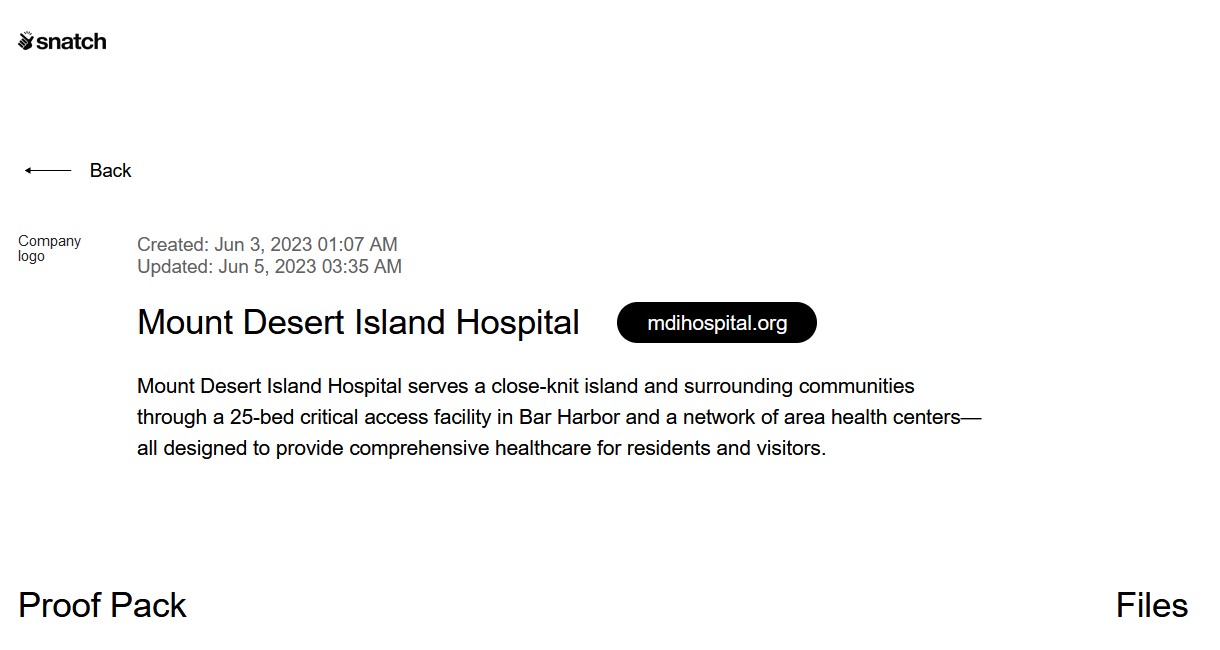 Listing for MDIHospital.org on Snatch leak site shows Created: Jun 3, 2023 01:07 AM Updated: Jun 5, 2023 03:35 AM 